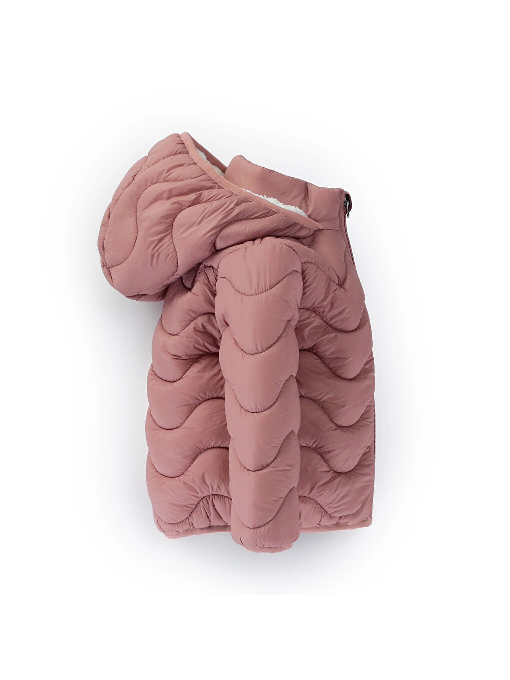 Pembe Desenli Kız Bebek Mont 50129-1