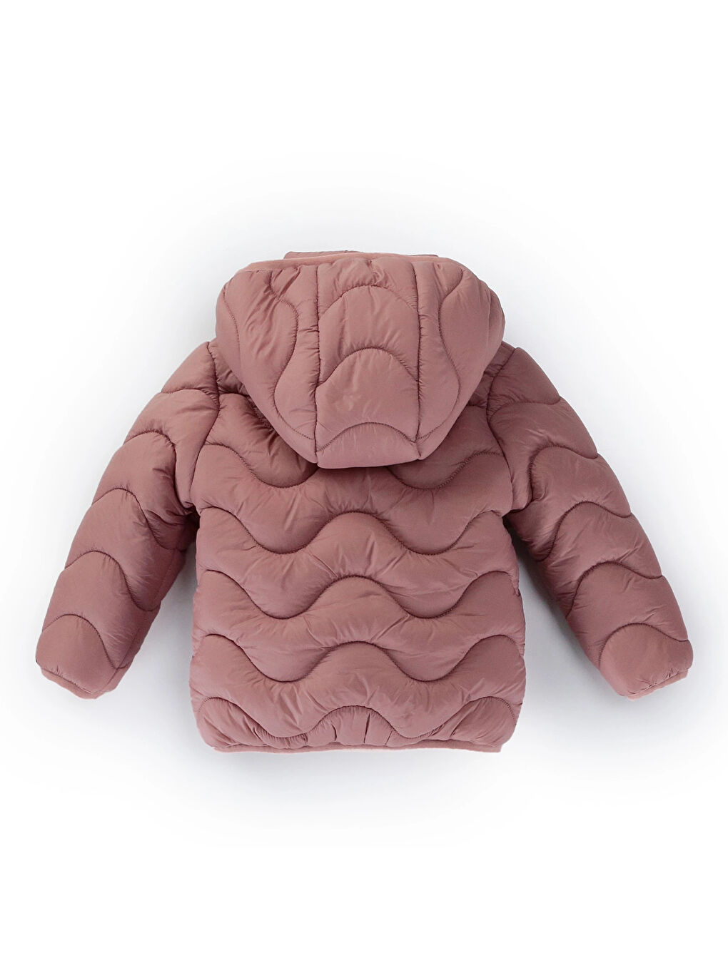 Pembe Desenli Kız Bebek Mont 50129-3