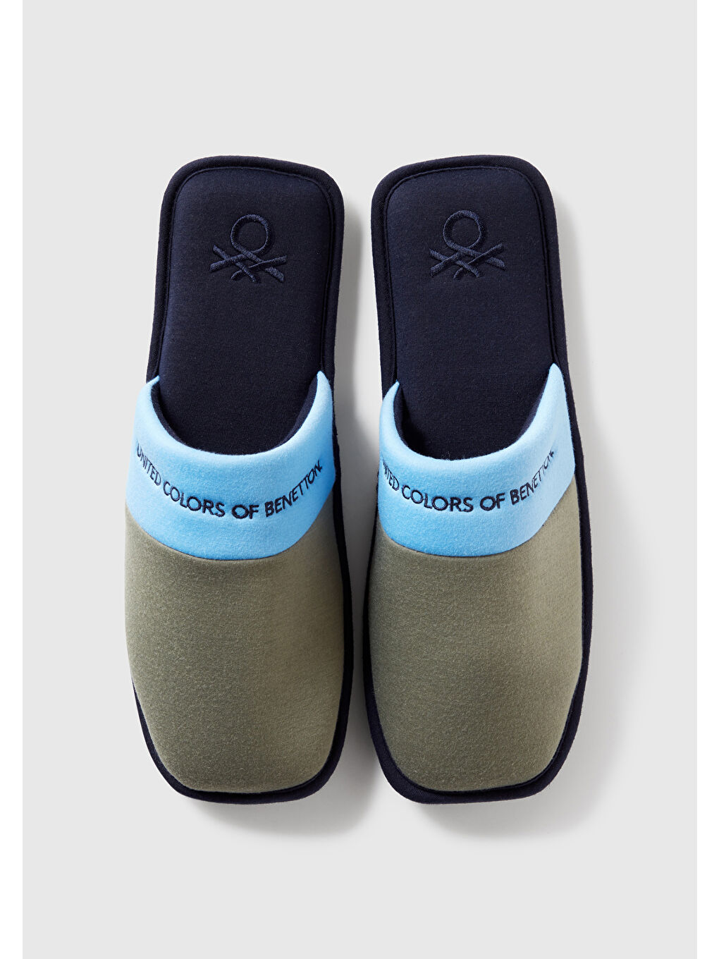 Unisex Lacivert Mix Logo Baskılı Çok Renkli Ev Terliği-3