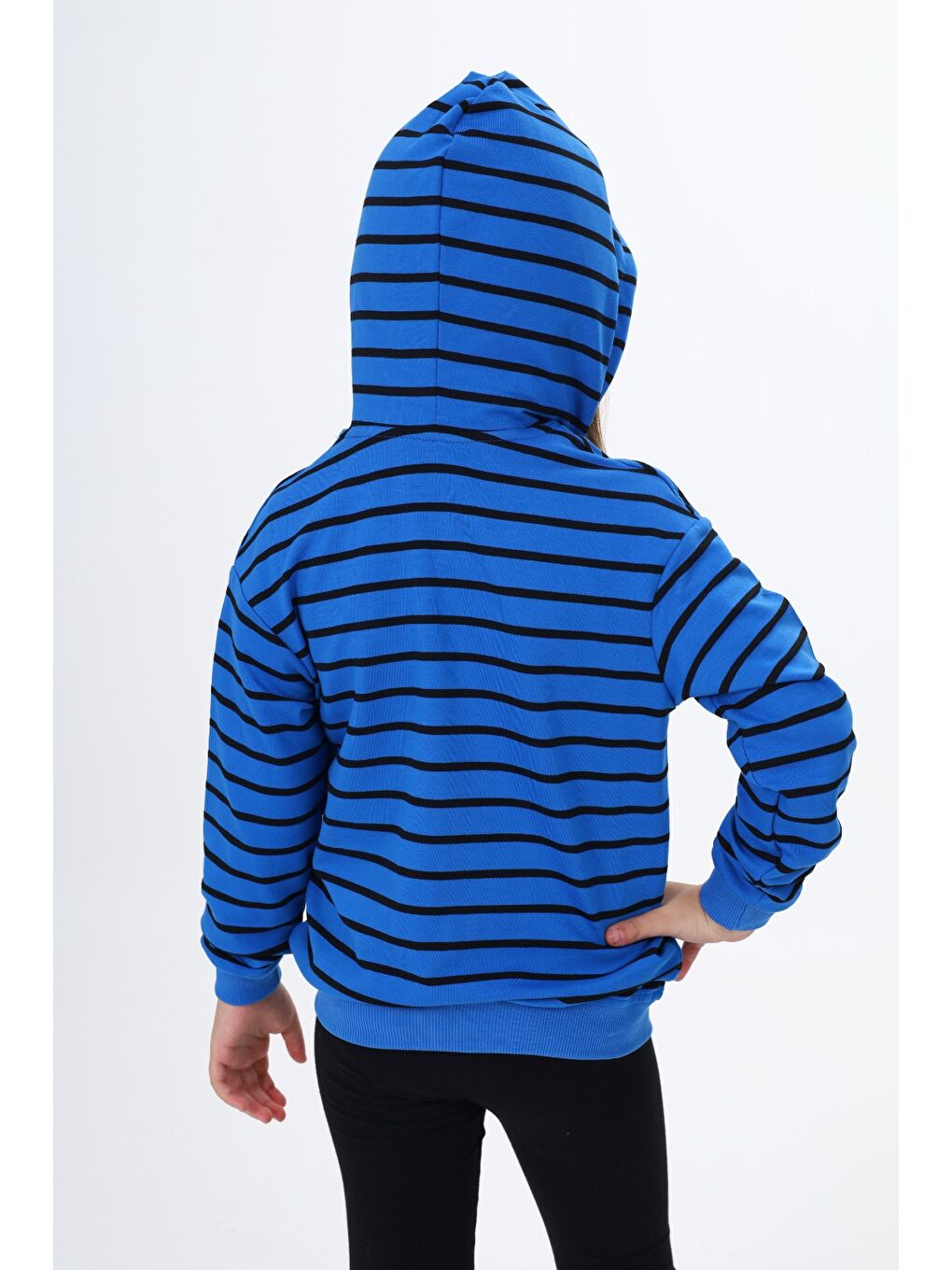 Mavi Kız Çocuk Baskılı Hırka-2