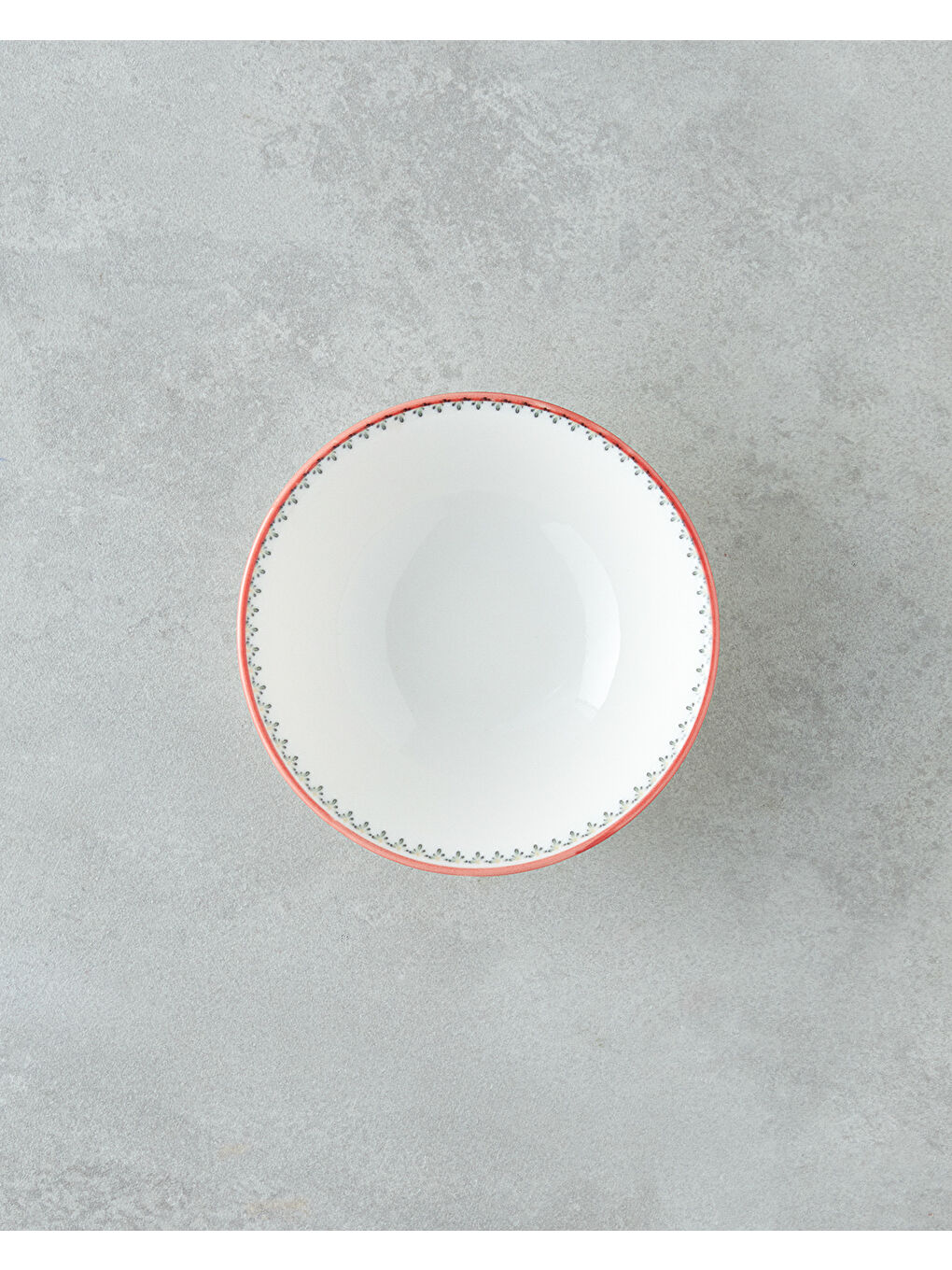 Whircal Bone Porselen Kase 14 cm Kırmızı - Yeşil-1