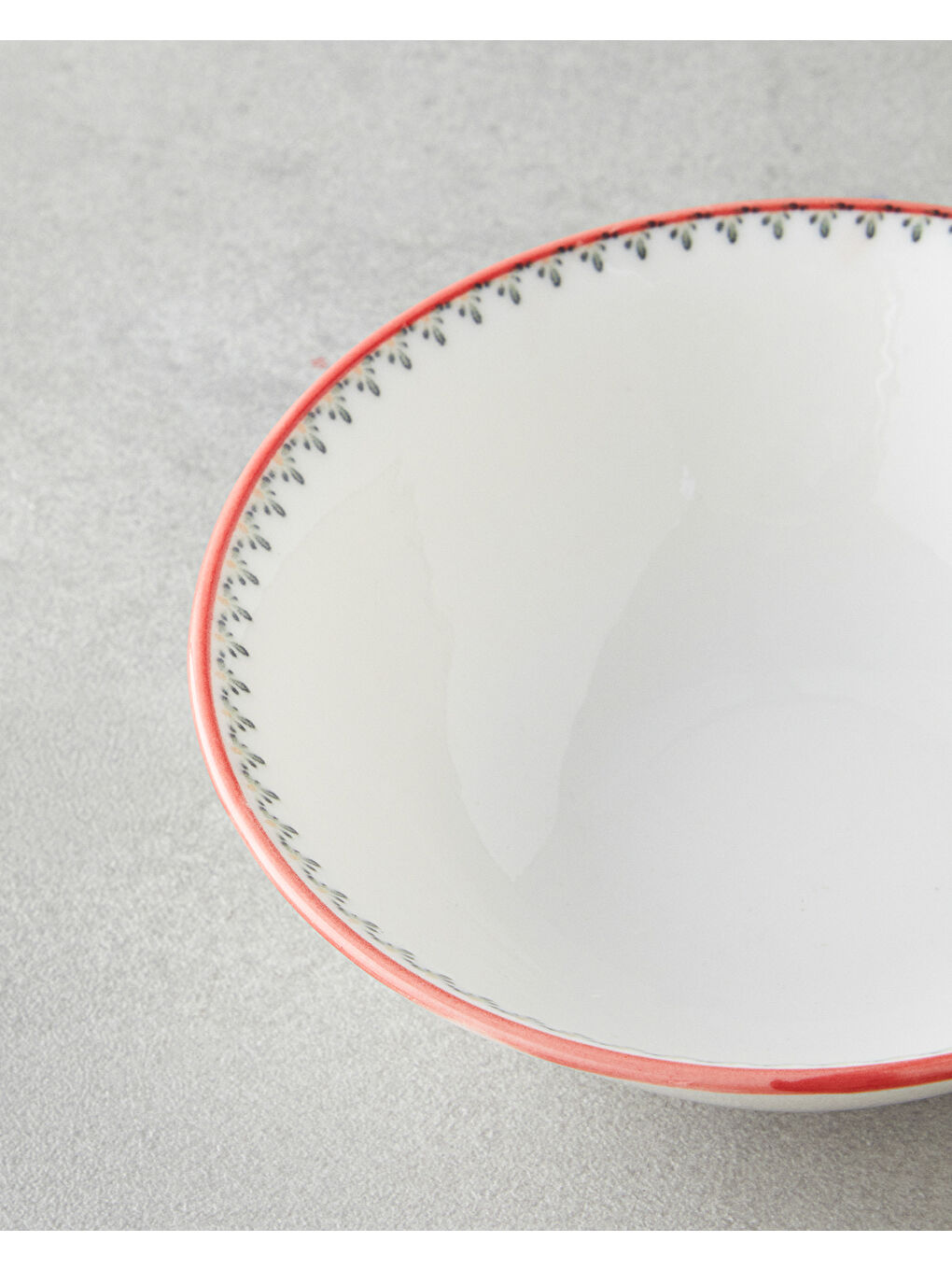 Whircal Bone Porselen Kase 14 cm Kırmızı - Yeşil-2