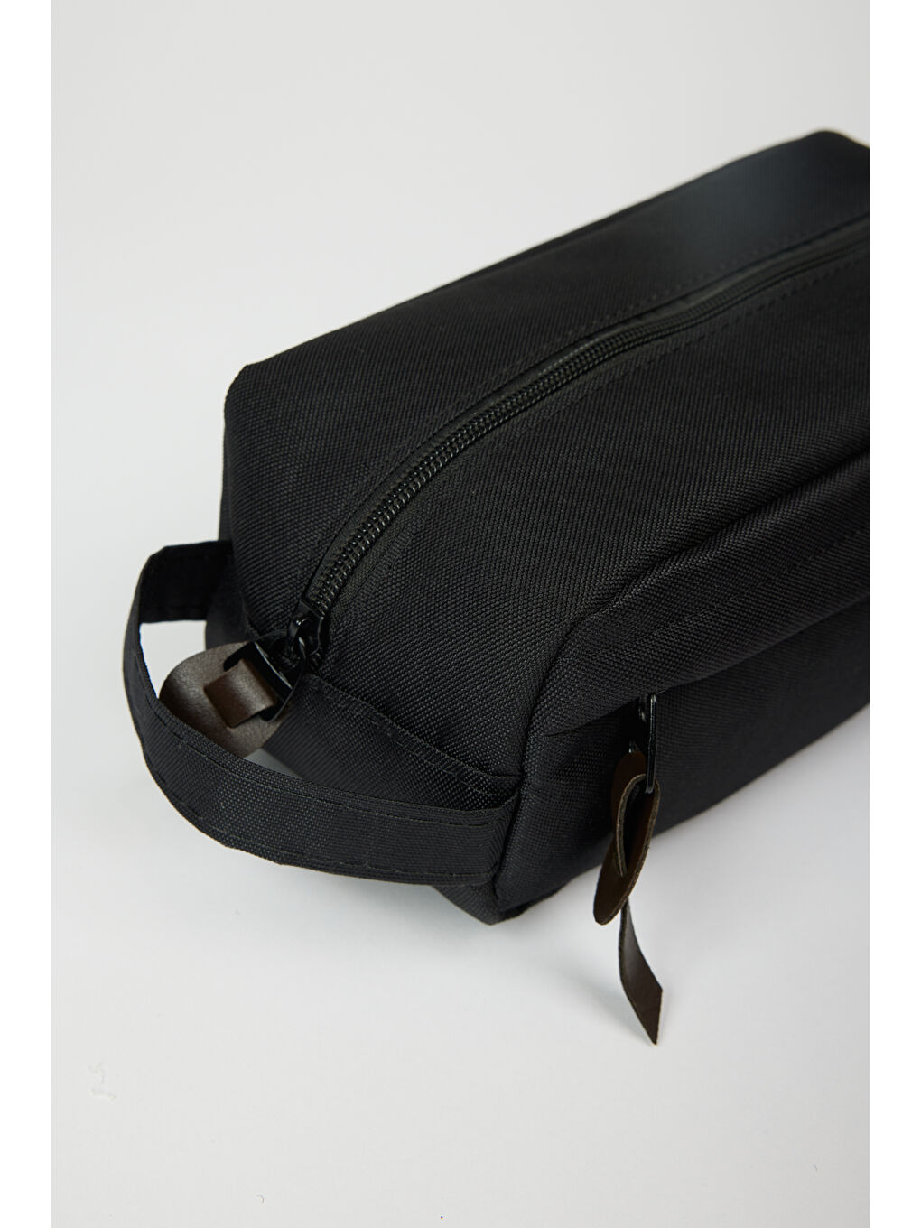 Erkek Siyah-Kahverengi Fermuarlı El Çantası-4