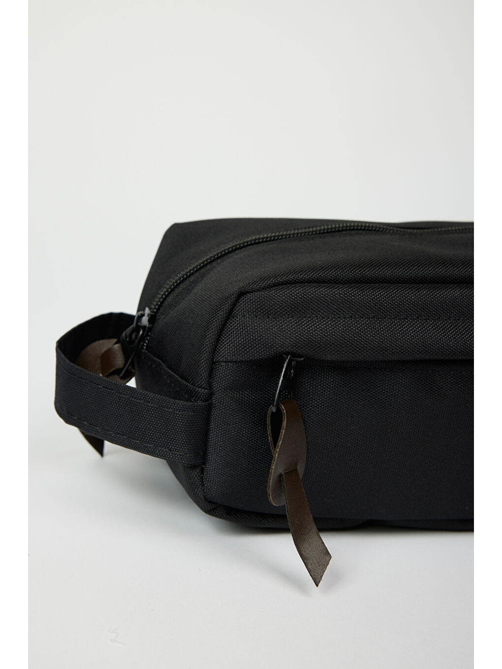 Erkek Siyah-Kahverengi Fermuarlı El Çantası-7