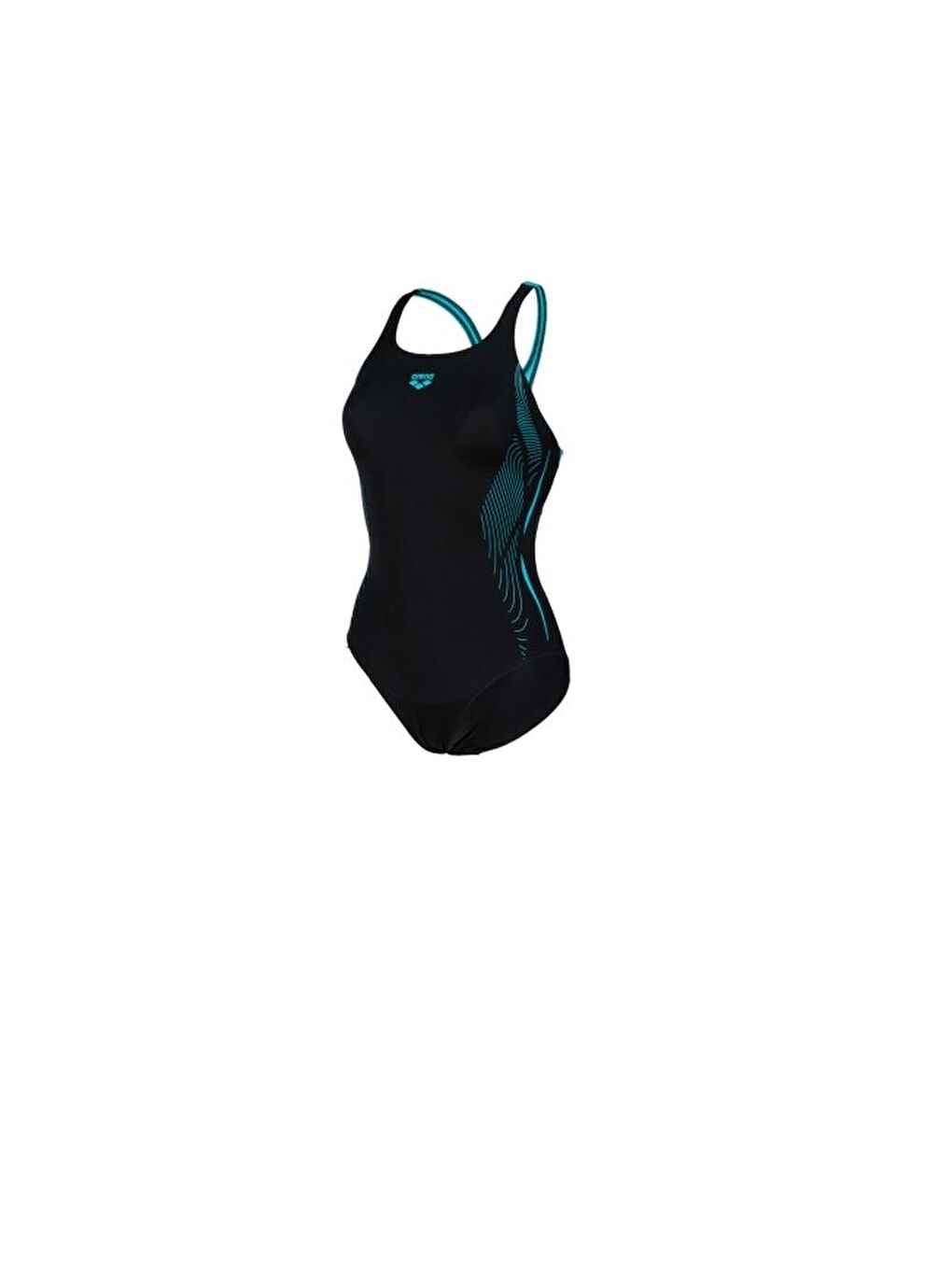 Arena Siyah W Swimsuit Swim Pro Back Graphic Black Martinica Çocuk Yüzücü Mayosu 007339581