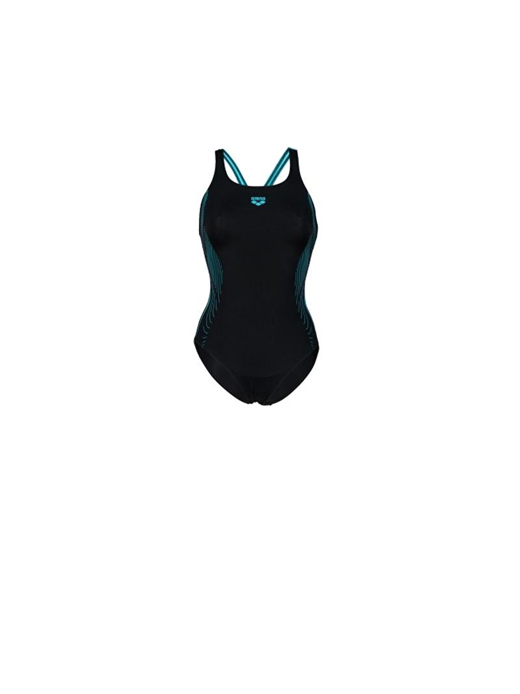 Arena Siyah W Swimsuit Swim Pro Back Graphic Black Martinica Çocuk Yüzücü Mayosu 007339581 - 2