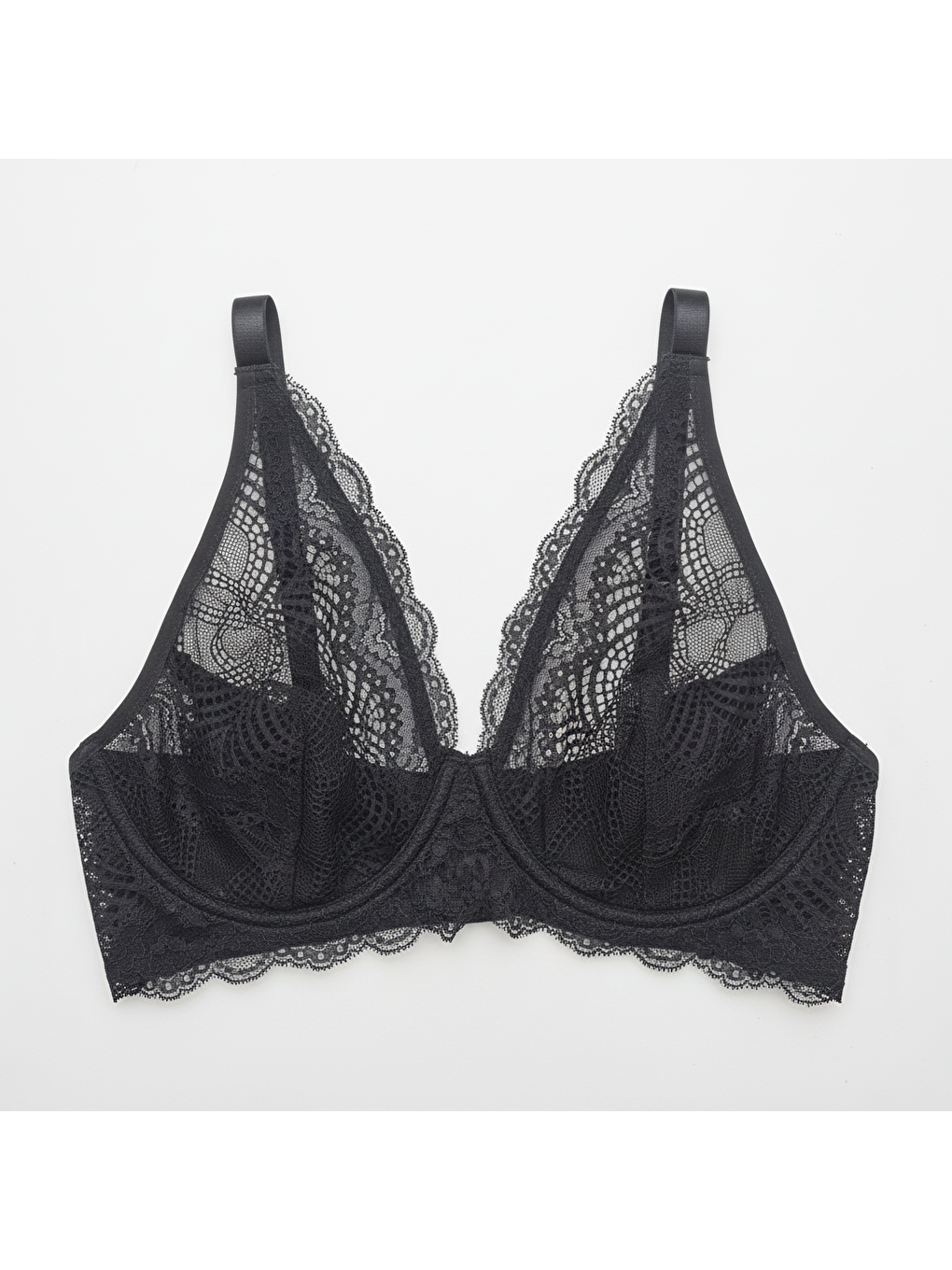 Kadın Dantelli Toparlayacı Siyah Renk Sütyen Bb2023