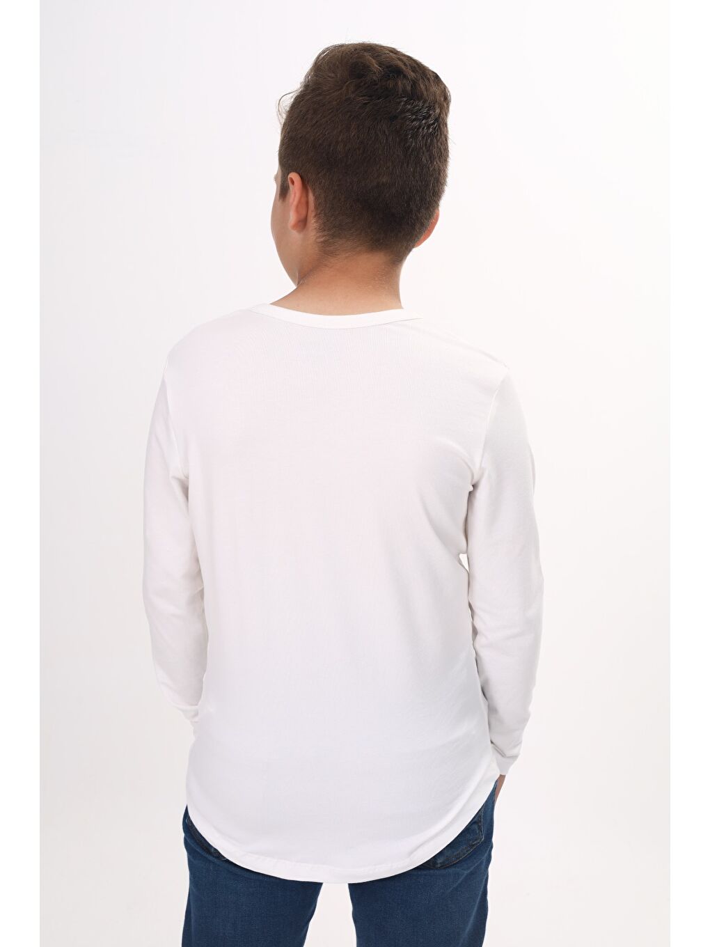 Ekru Erkek Çocuk Baskılı Tişört-3