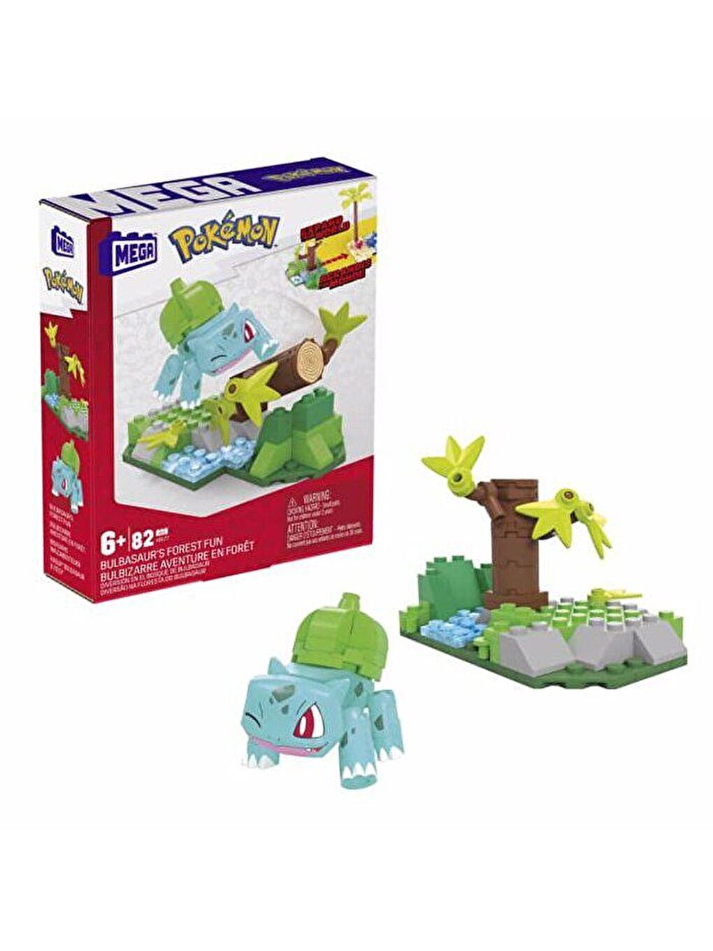 Mega Bloks Renksiz Construx Pokemon Bulbasaur İnşaat Oyunu