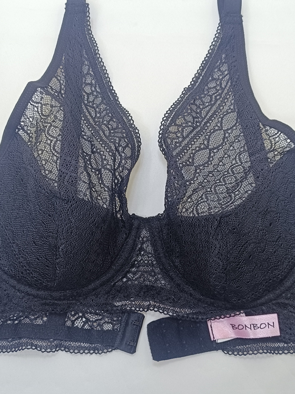 Kadın Dantelli Toparlayacı Siyah Renk Sütyen Bb2023-1