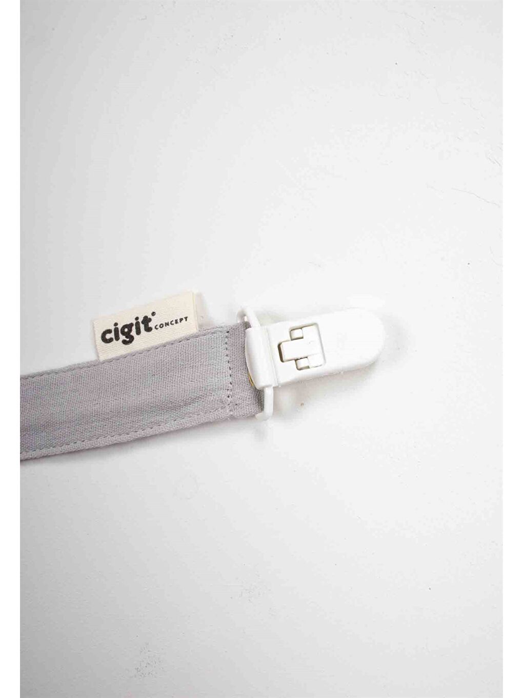 Bebek Pamuk Emzik Tutmacı 23 cm Gri-2