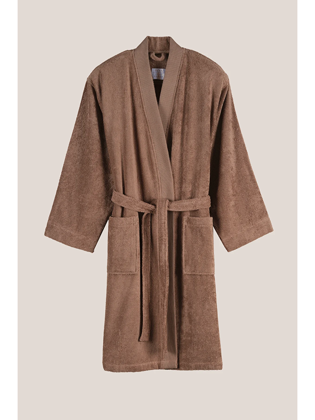 Kahverengi Solena %100 Pamuk Kadın Bornoz Mocha