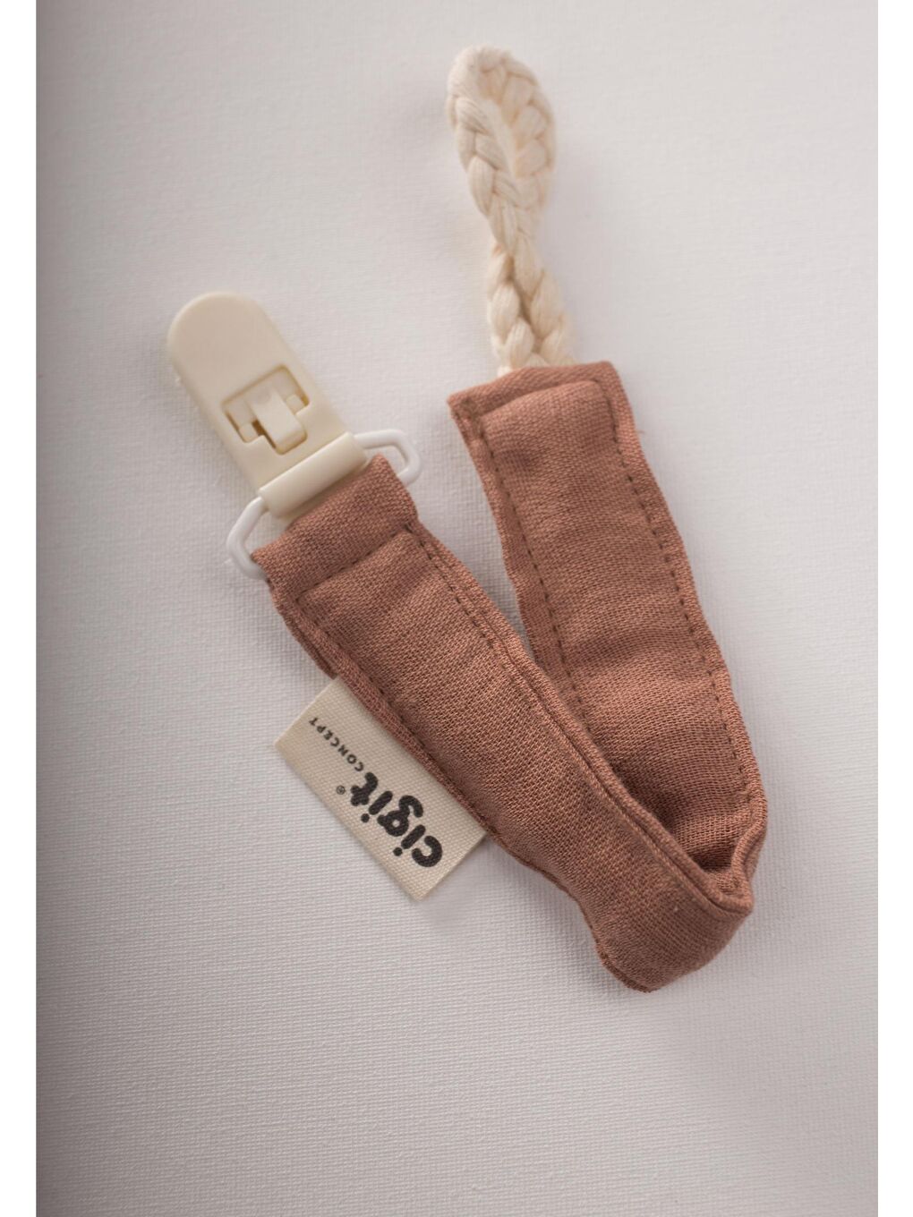 Bebek Pamuk Emzik Tutmacı 23 Cm Açık Kahve-1