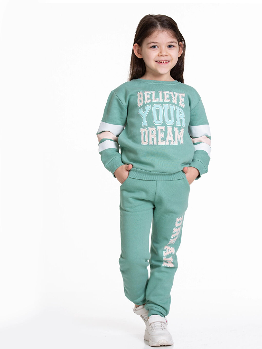 Yeşil Dream Baskılı Kız Bebek Takım 54327