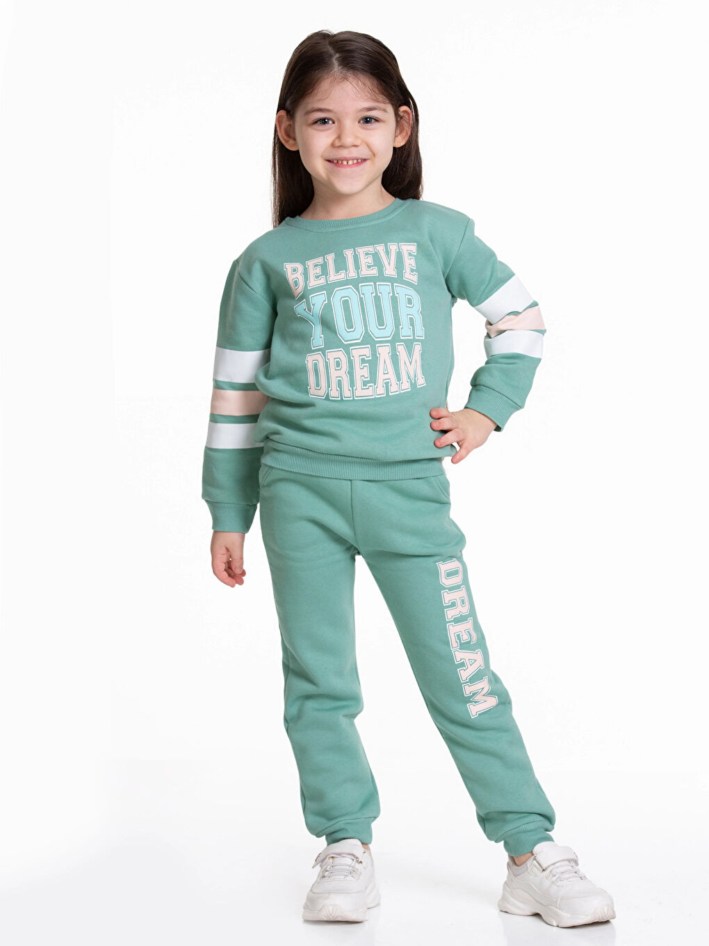 Yeşil Dream Baskılı Kız Bebek Takım 54327-1