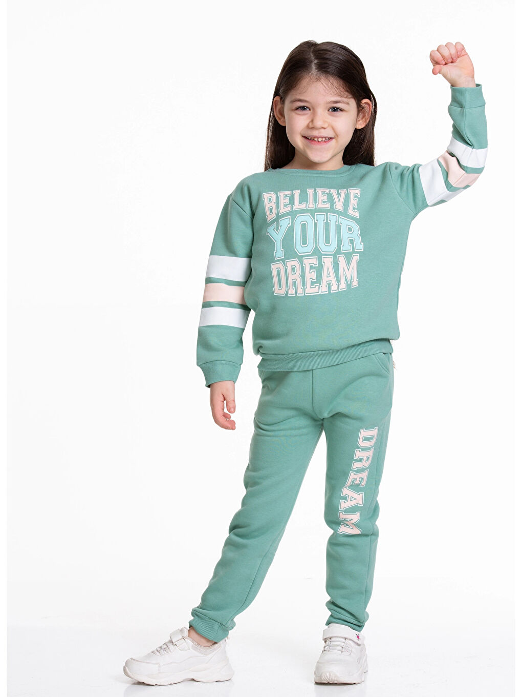 Yeşil Dream Baskılı Kız Bebek Takım 54327-2