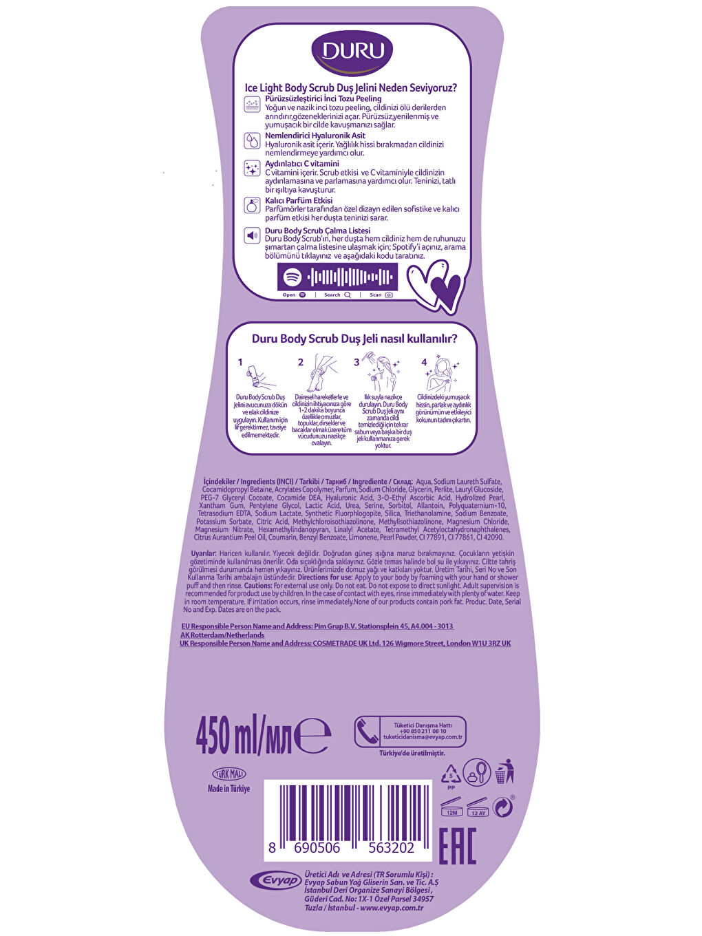 Body Scrub Ice Lıght Duş Jeli 2X450 Ml-5