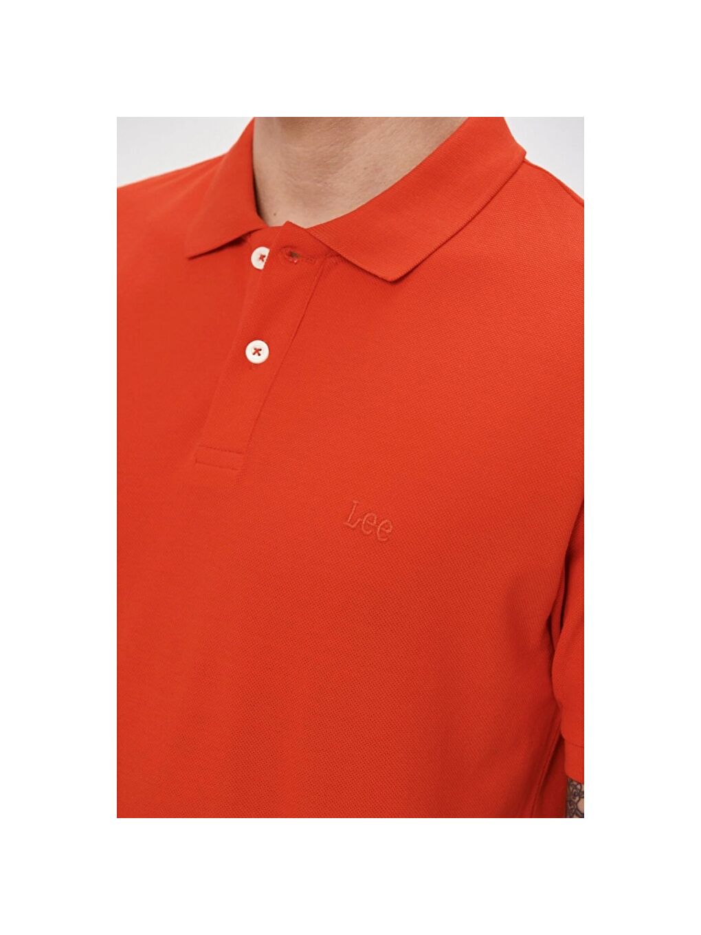 Turuncu Erkek Pembe Polo Tişört-2