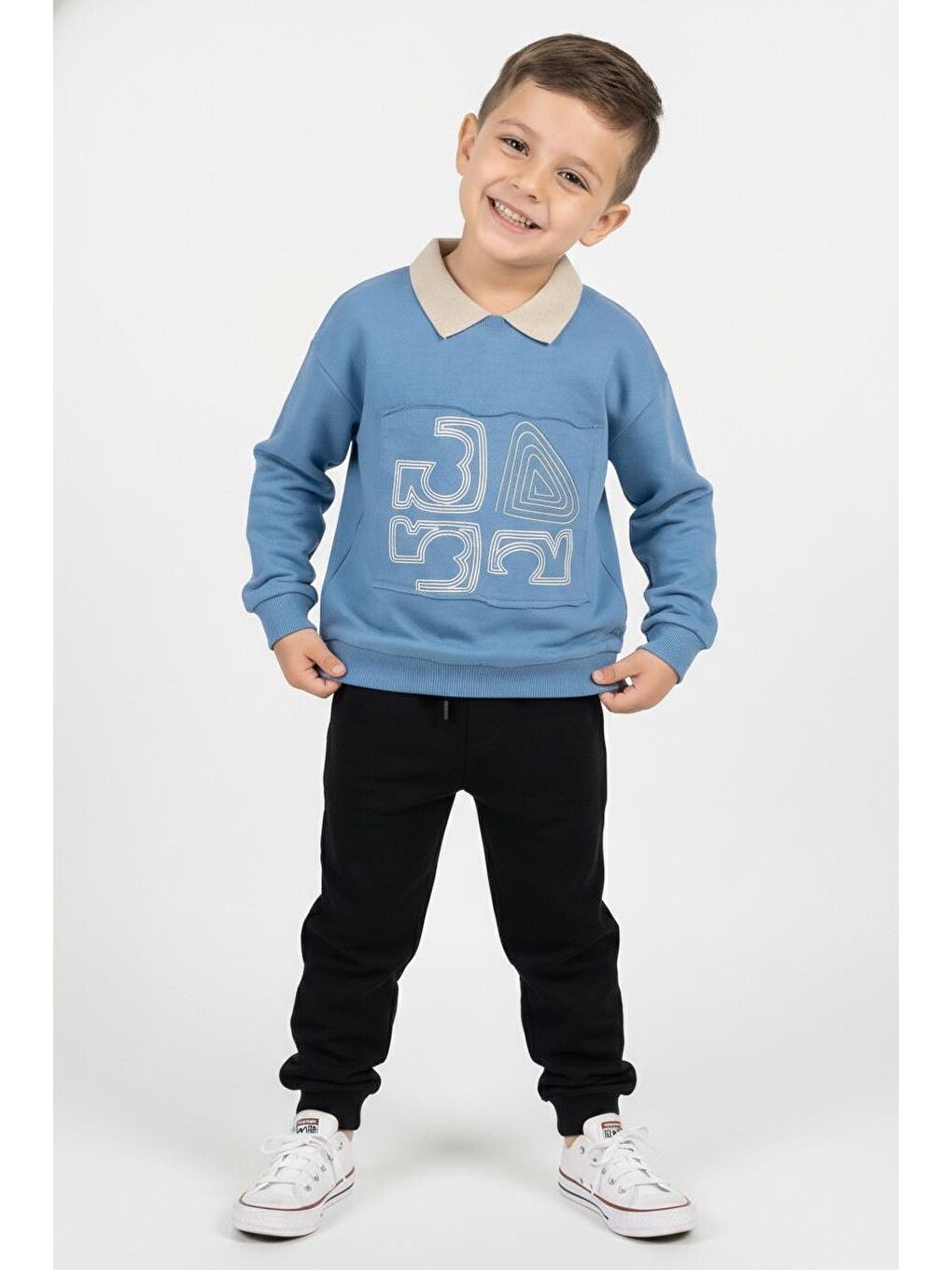 İndigo Erkek Çocuk Baskılı Sweatshirt