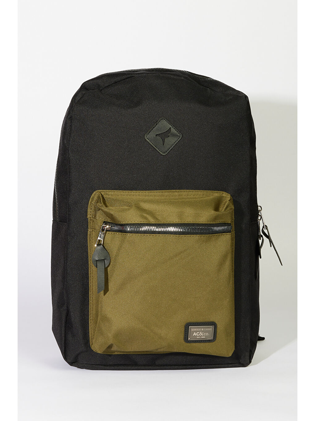 Erkek Siyah-Haki Logolu Okul-Sırt Çantası