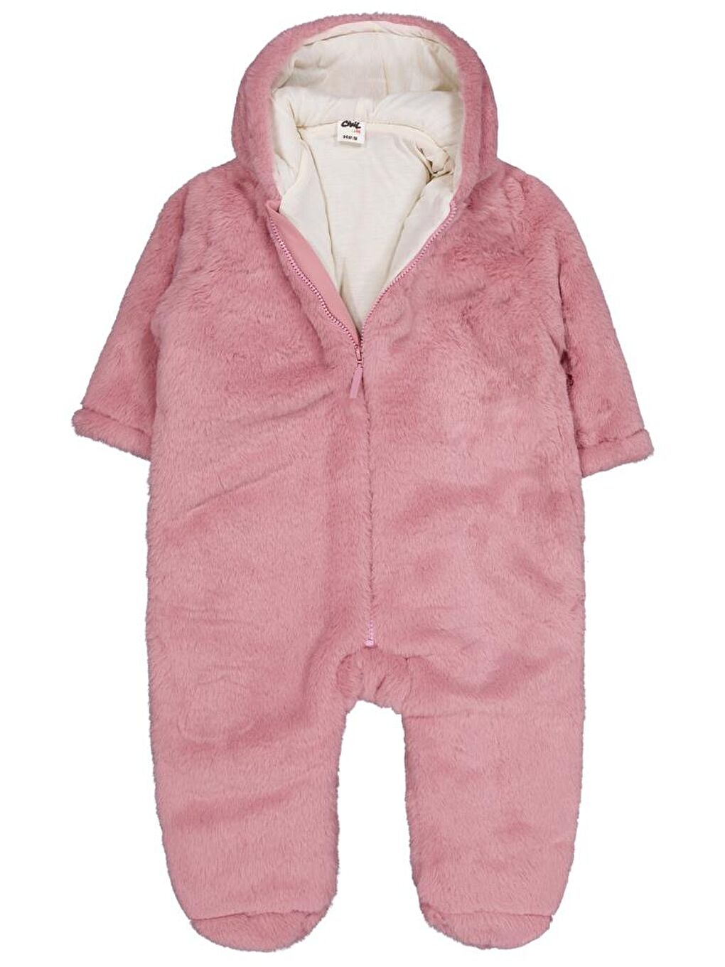 Baby Kapüşonlu 6-18 Ay Astronot - Pembe 9-12 Ay-1