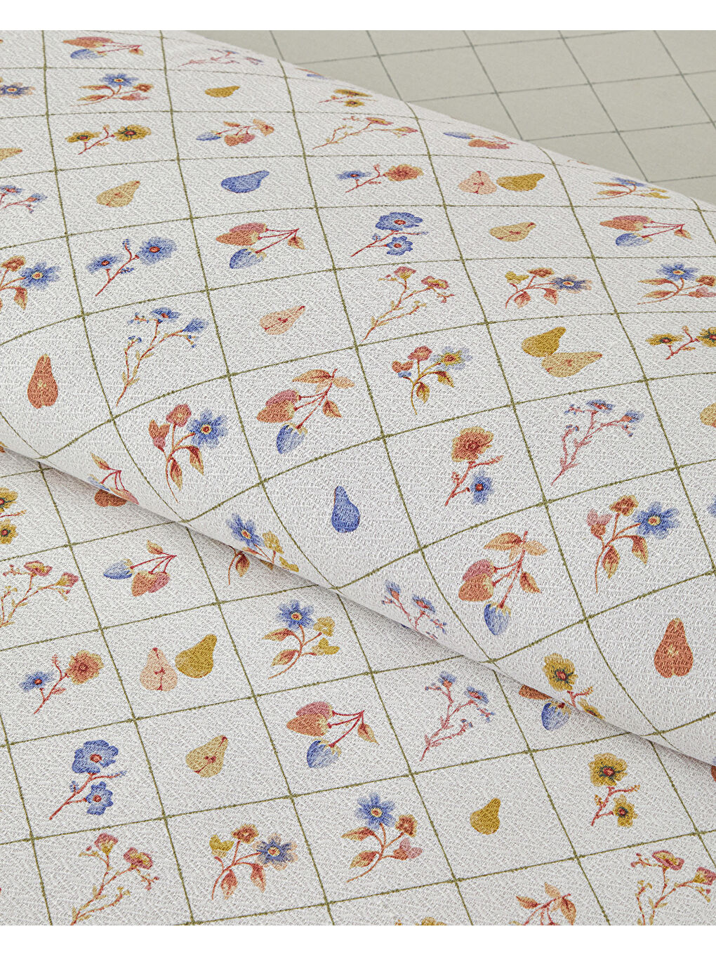 Pear Garden Baskılı Tek Kişilik Pike Takımı 150x220 cm Yeşil-2