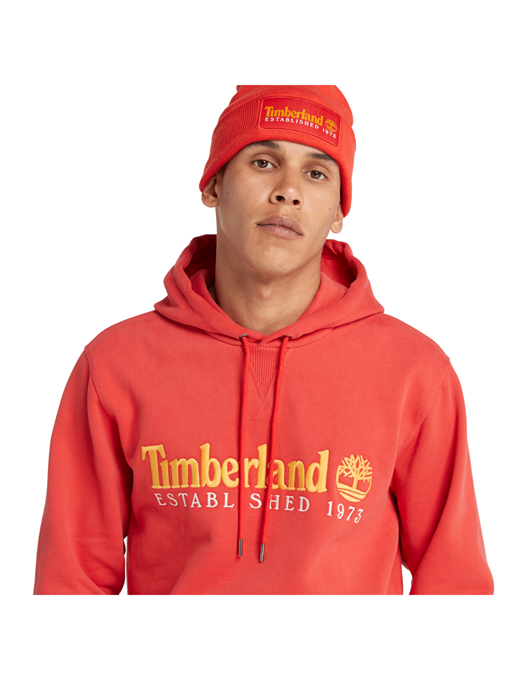 LS 50th Anniversary Est  1973 Erkek Turuncu Kapüşonlu Sweatshirt-1