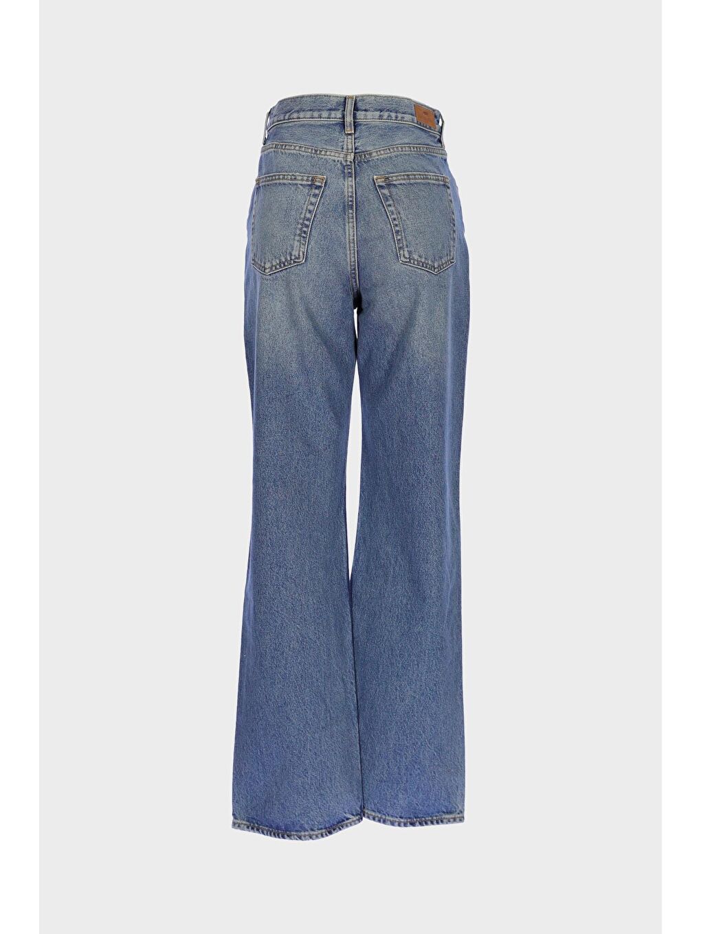 Diana Açık Mavi Yüksek Bel Patı Fermuarlı Dad Straight Jean Pantolon C 4517-118-1