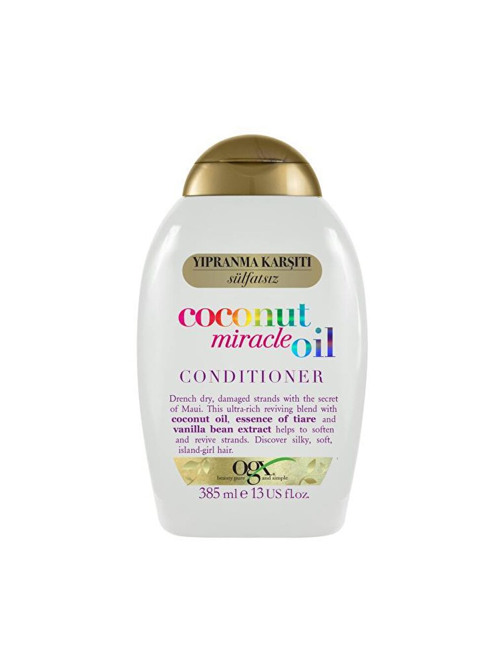 OGX Renksiz Yıpranma Karşıtı Coconut Miracle Oil Sülfatsız Bakım Kremi  385 ml - 1