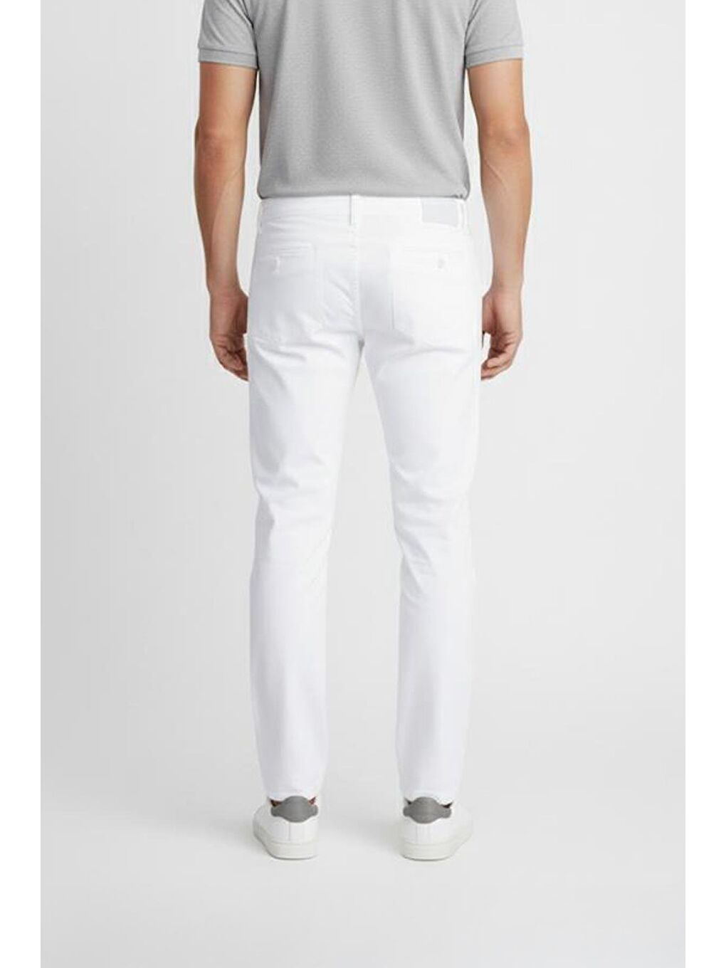 Giotelli Beyaz Regular Fit Pamuk Karışımlı Elastanlı Chino Pantolon-1