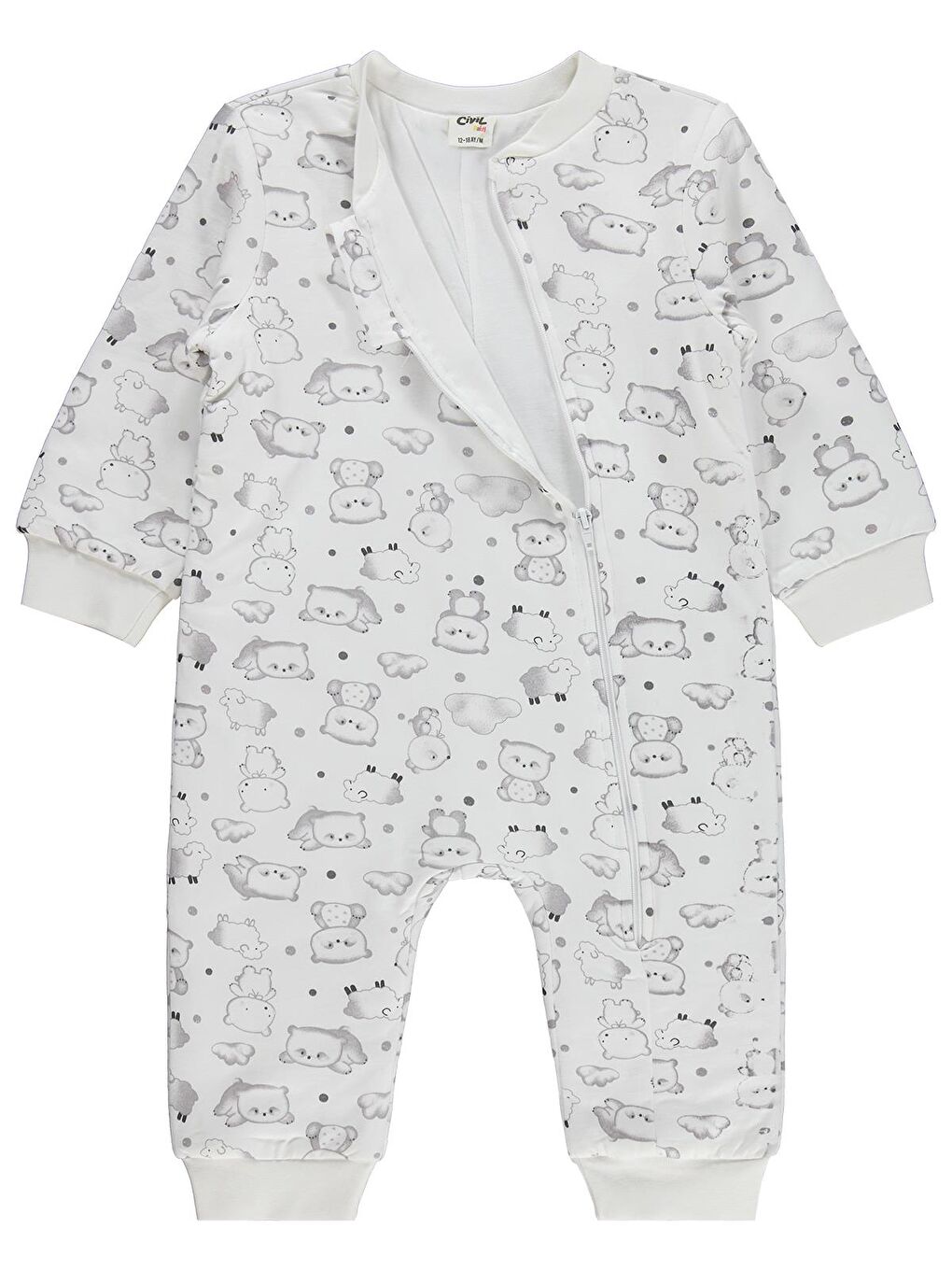 Ekru Baby Ayıcık Baskılı 12-24 Ay Uyku Tulumu - Bej-2