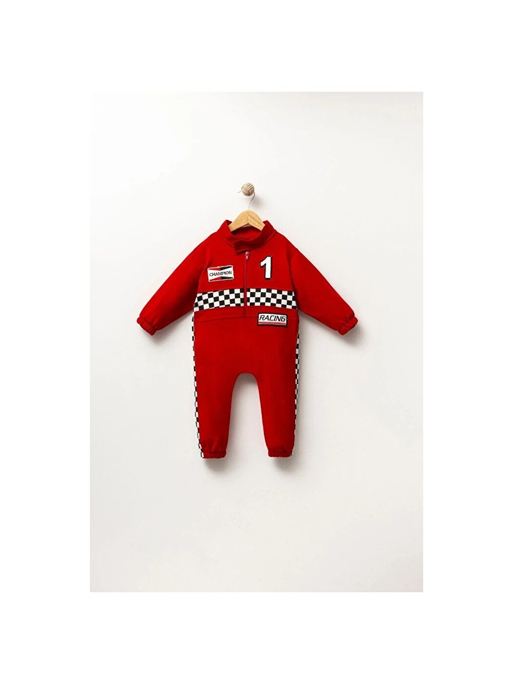Kırmızı Erkek Bebek Tulum 8070-3