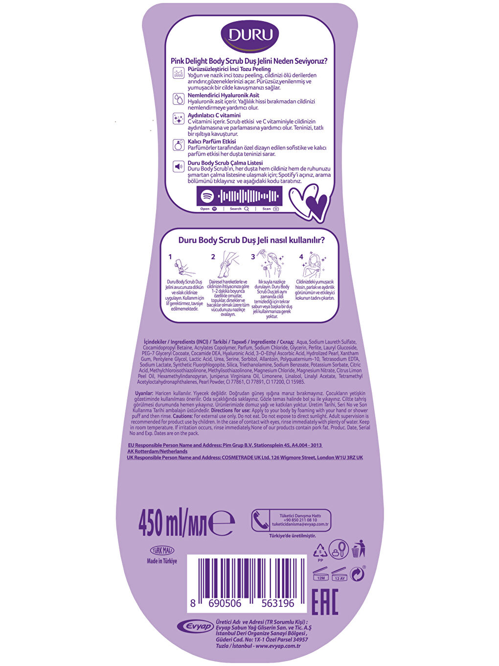 Body Scrub Pınk Delıght & Ice Lıght Duş Jeli 4X450 Ml-3