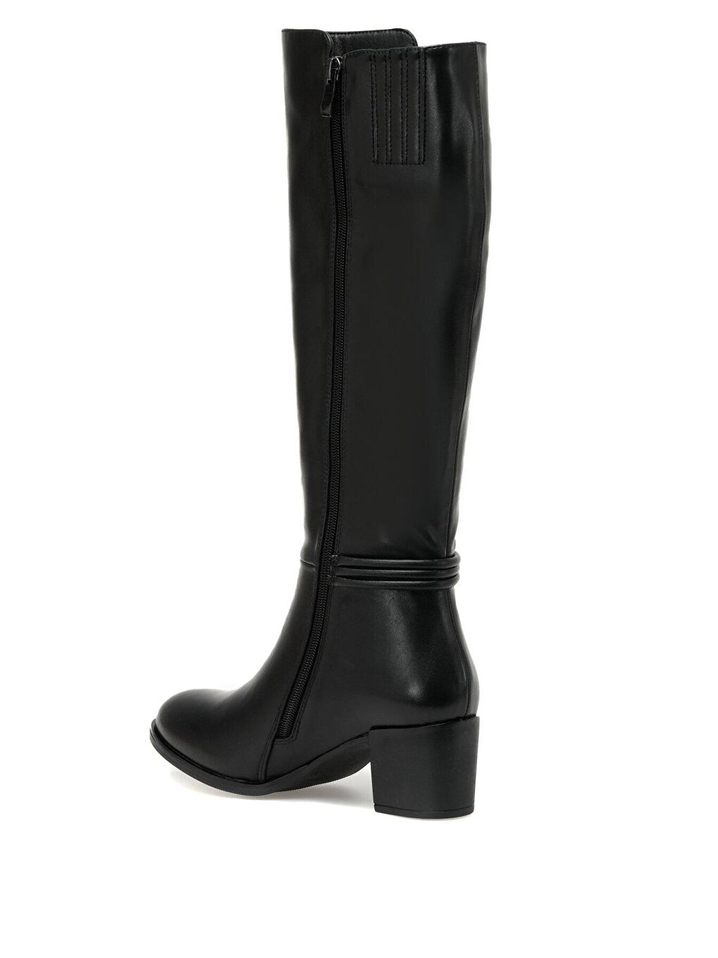 22K-702 2PR Siyah Kadın Topuklu Çizme-2