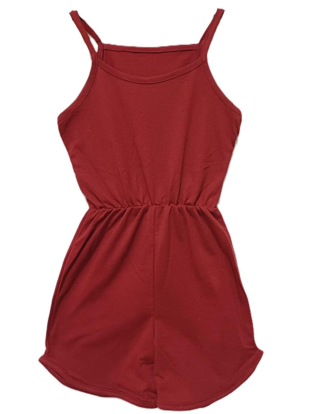 Kırmızı Askılı Kız Çocuk Tulum