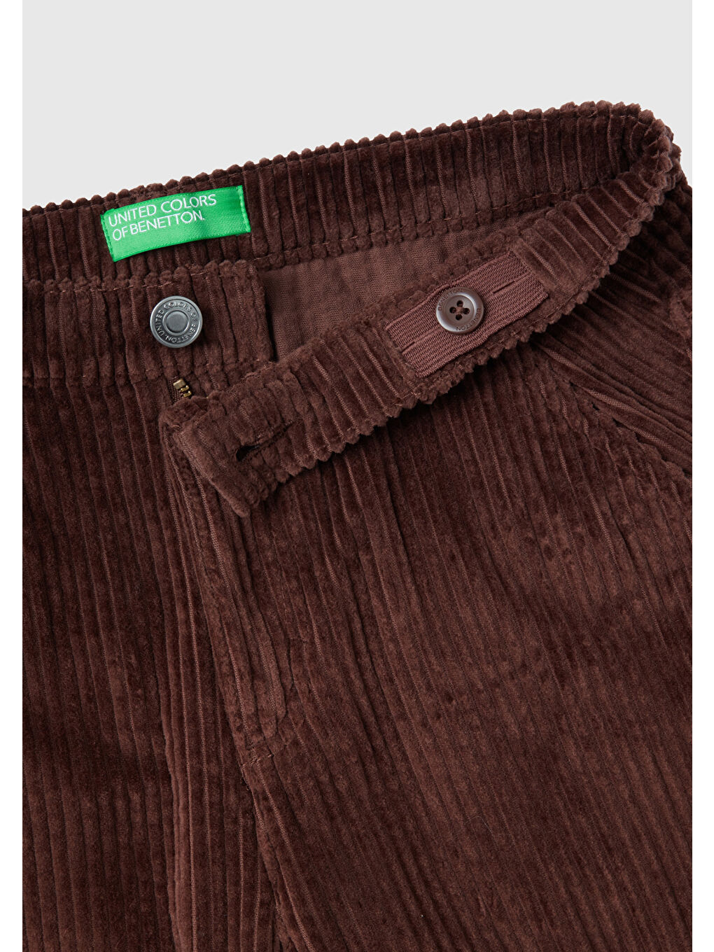 Kahverengi Erkek Çocuk Kargo Cepli Kadife Pantolon-2