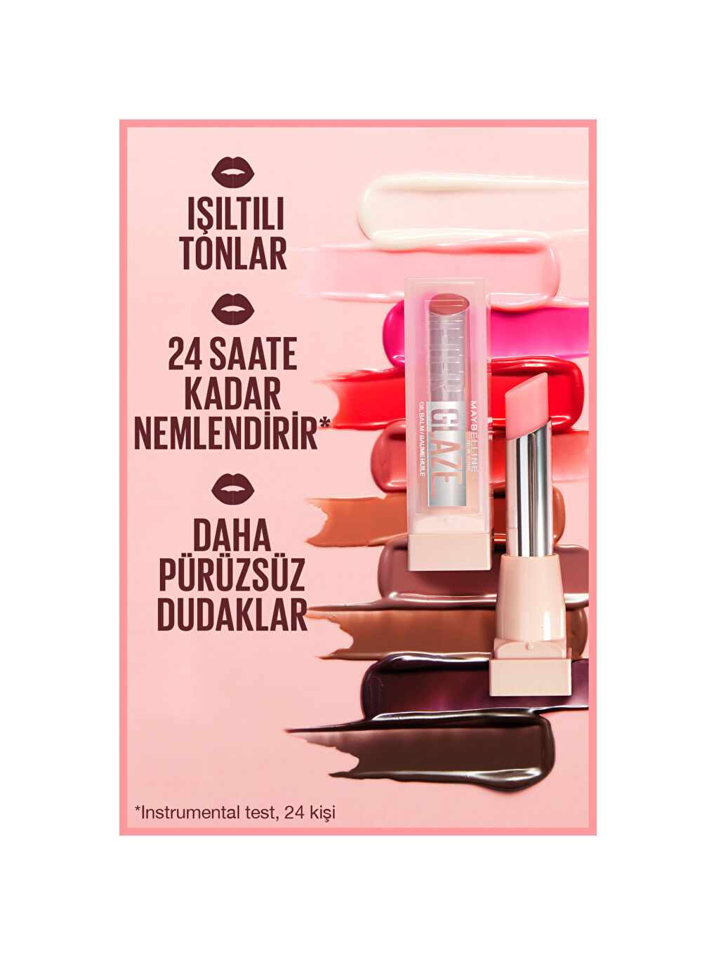 Lifter Glaze Shea Yağı ve Hyalüronik Asit içeren Renkli Dudak Balmı - 03 Rose Bi-3