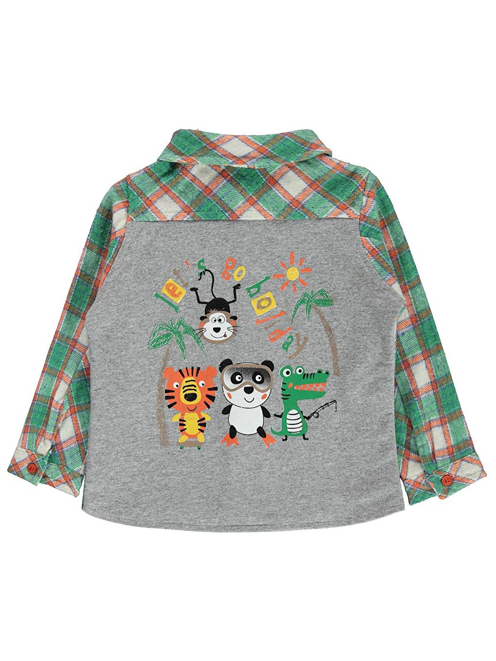 Boys Erkek Çocuk Gömlek 2-5 Yaş Yeşil-1