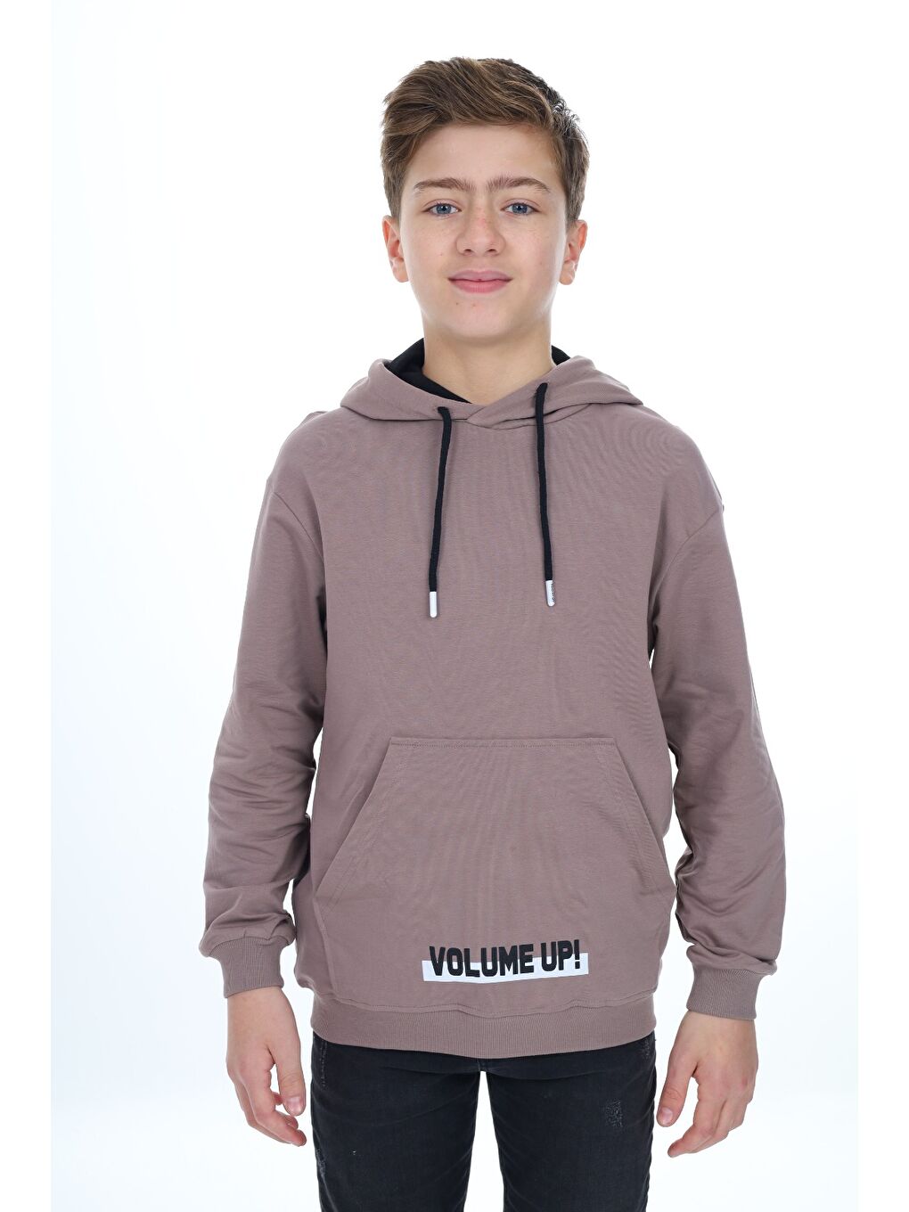 Toontoykids Kahverengi Erkek Çocuk Baskılı Sweatshirt