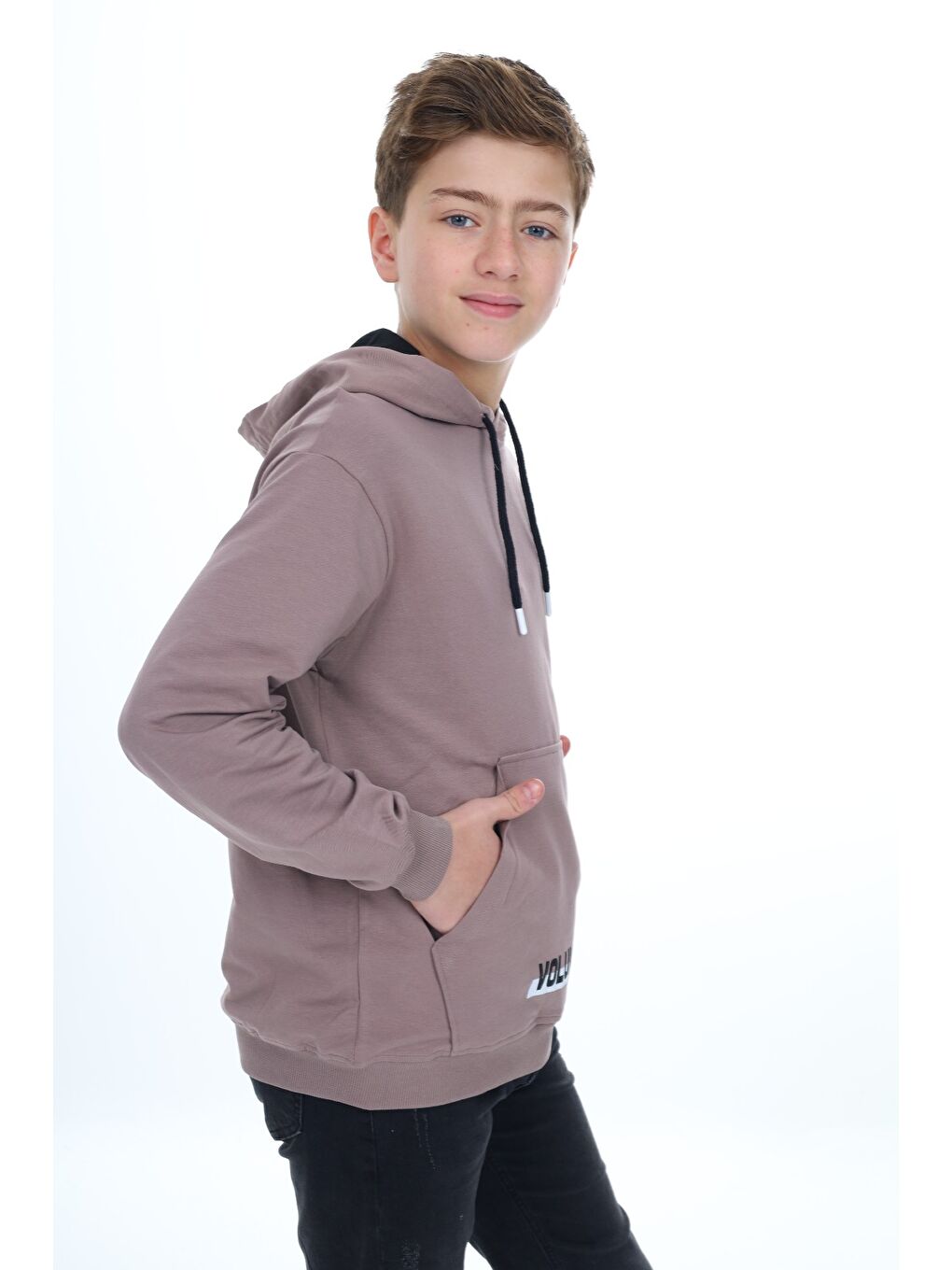 Toontoykids Kahverengi Erkek Çocuk Baskılı Sweatshirt - 1