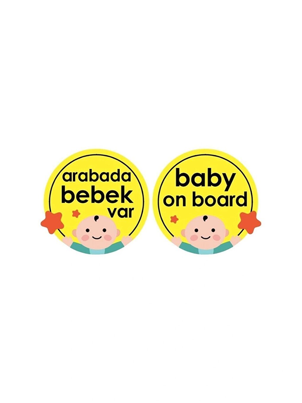 Vakumlu Araba Cam Yazısı Sarı