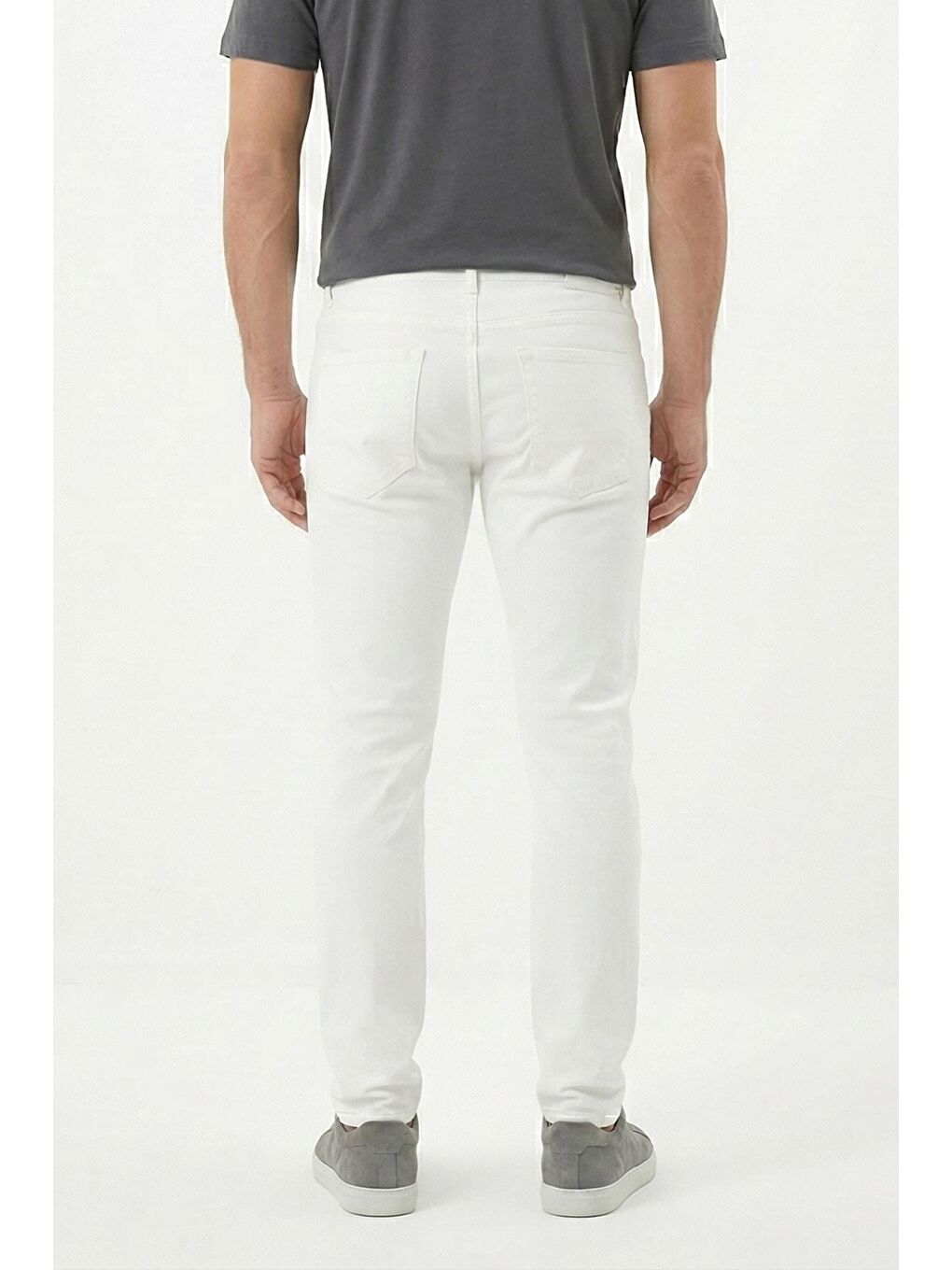 Giotelli Beyaz Slim Fit 5 Cepli Denim Pantolon-1