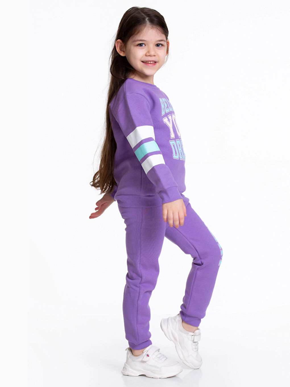 Lila Dream Baskılı Kız Bebek Takım 54327-2