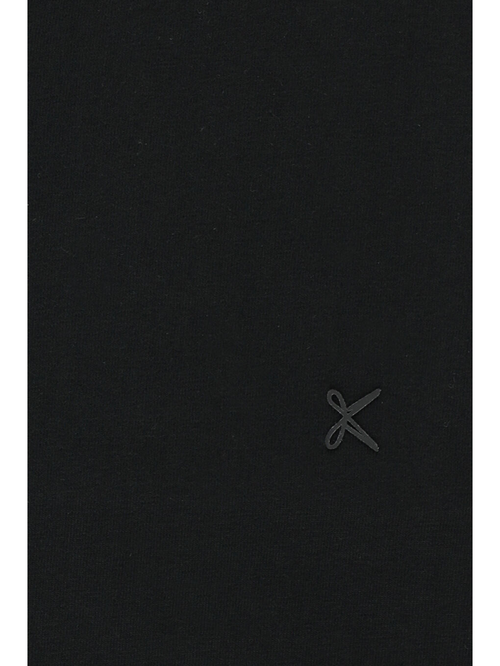 Siyah Büyük Beden V Yaka Süprem Pamuklu Tişört-1