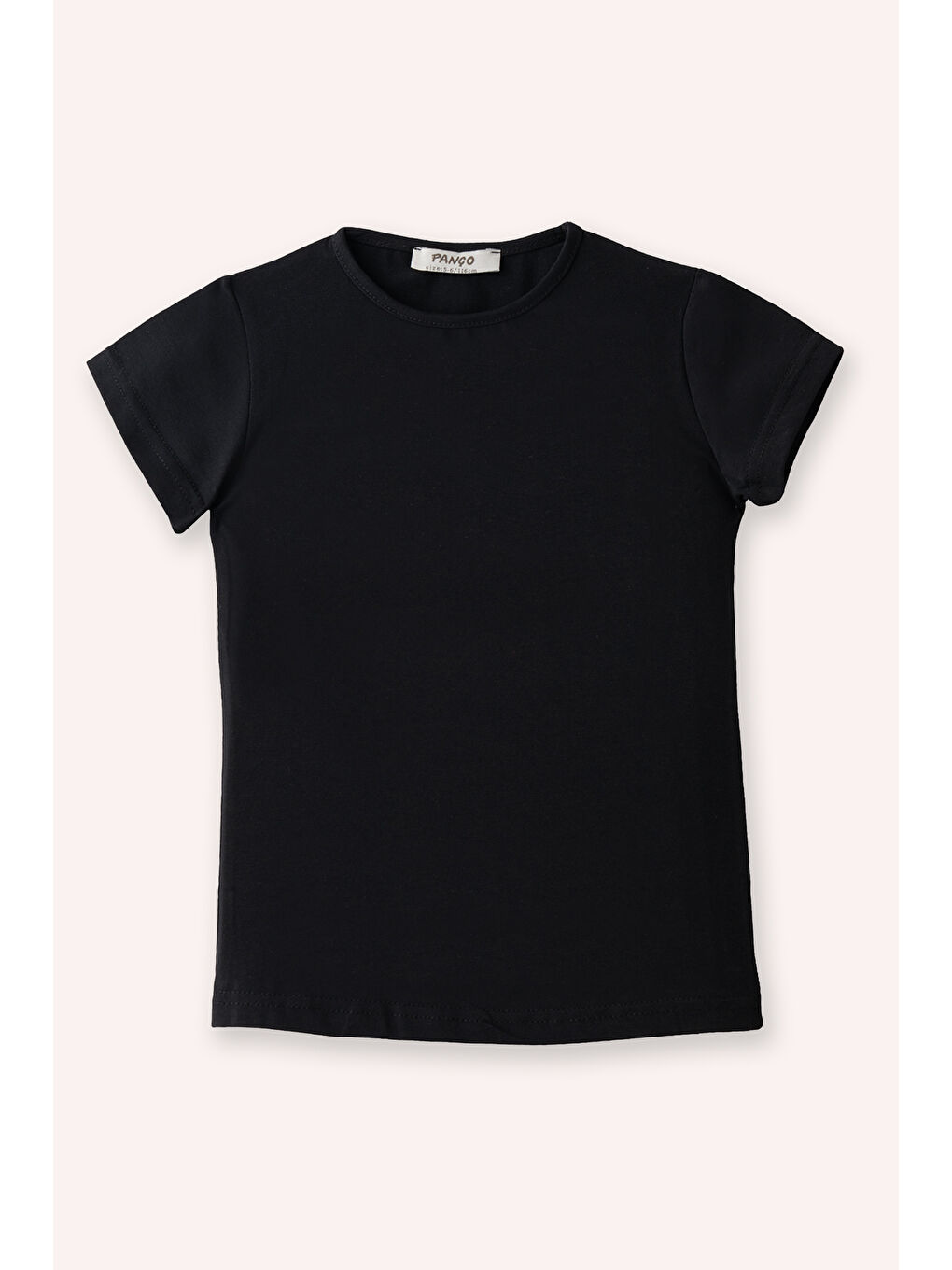Siyah Kız Çocuk T-Shirt Pembe
