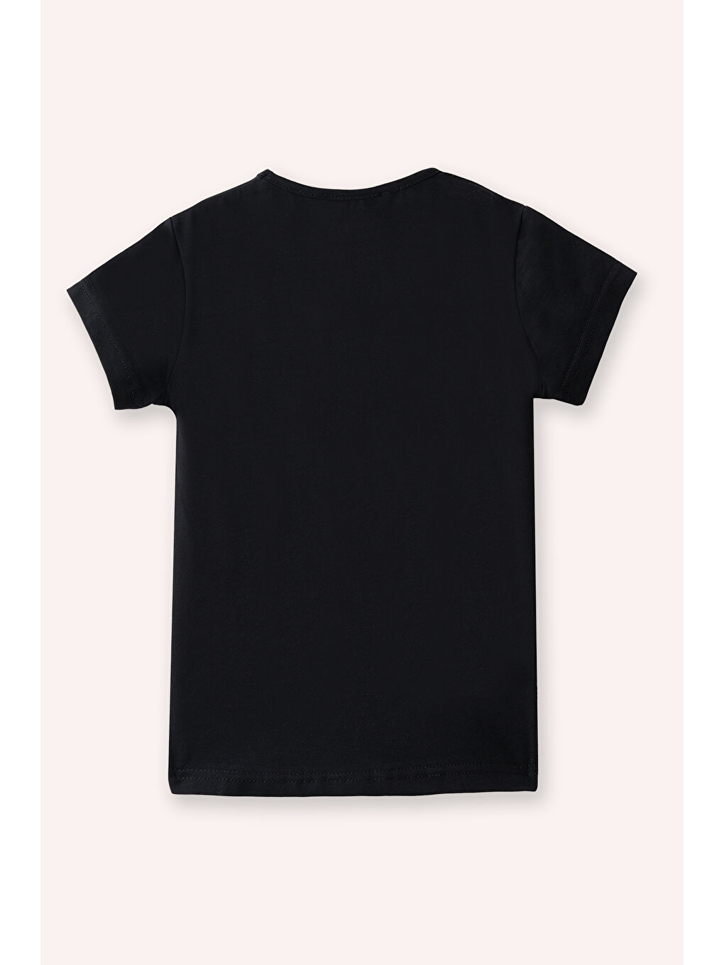 Siyah Kız Çocuk T-Shirt Pembe-2