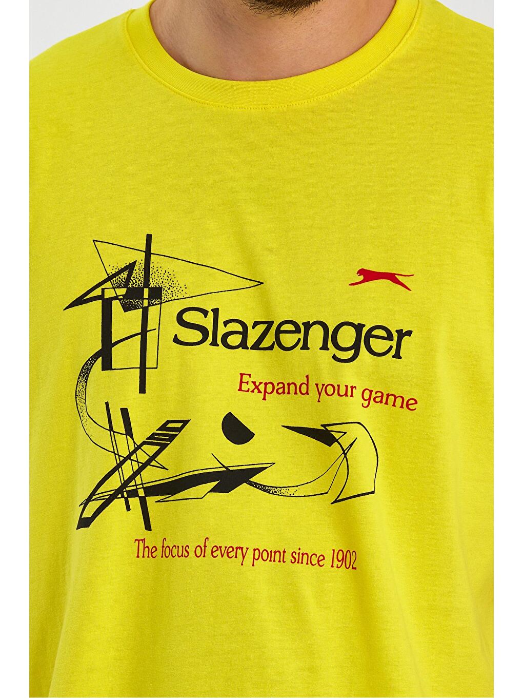 SLAZENGER Açık Sarı KARNEN OVER Erkek Kısa Kol T-Shirt Açık Sarı - 3