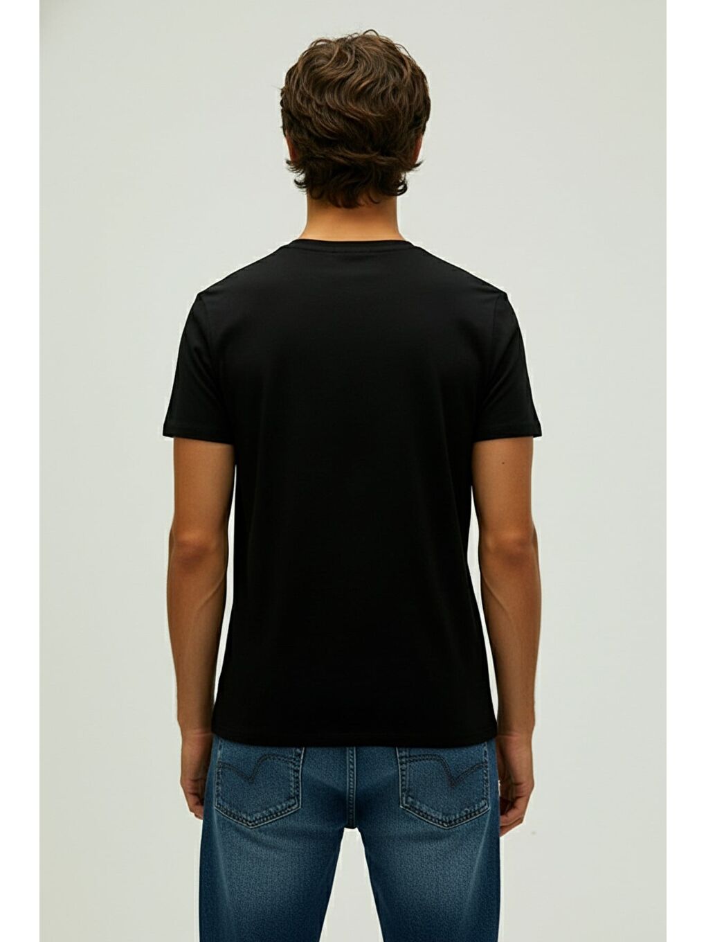 Boom Siyah Erkek Baskılı Tişört-2