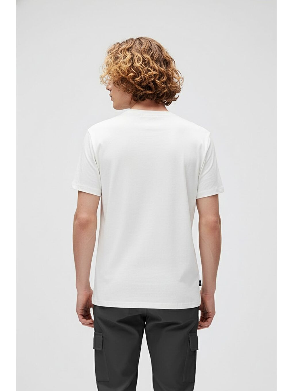 Boom Beyaz Erkek Baskılı Tişört-2