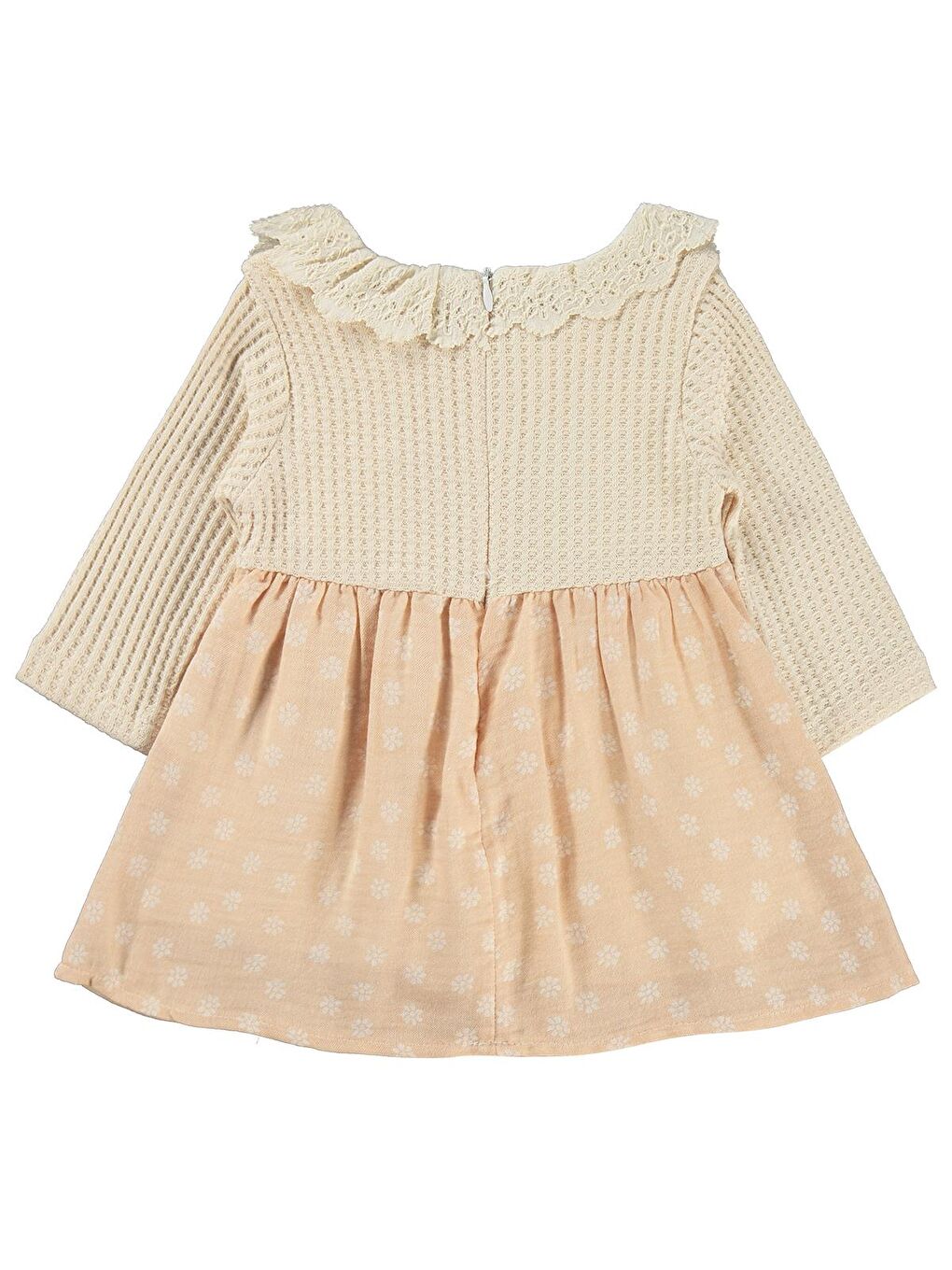 Pembe Lüks Süs Bolerolu Bandanalı 6-18 Ay Elbise - Pudra 18-24 Ay-1